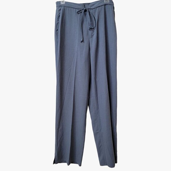 Banana Republic Casual Pants‎ Womens 10 Gray 28X32 High rise Wide Leg Pockets - Picture 1 of 9